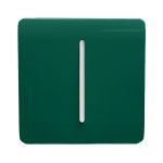 Trendi, Artistic Modern 10A Triple Pole Bathroom Fan Isolator Switch Dark Green Finish, BRITISH MADE, (25mm Back Box Required), 5yrs Warranty