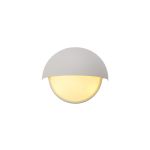 Gancia Wall Light, 2 x E14, IP54, White/Opal Glass