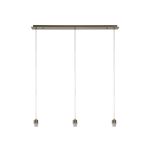 Baymont Antique Brass 3 Light E27 Universal  Linear Pendant, Suitable For A Vast Selection Of Shades 2m