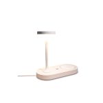 Ceres Table Lamp With Mobile Phone Induction Charger & USB Charger, 6W LED, 3000K, 450lm, White, 3yrs Warranty