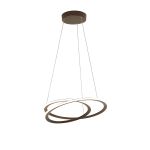 Gustoso 51.5cm Pendant, 1 x 40W LED, 3000K, 2000lm, 3 Step Dimming, Brown Oxide, 3yrs Warranty