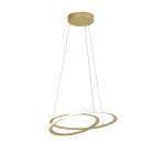 Gustoso 51.5cm Pendant, 1 x 40W LED, 3000K, 2000lm, 3 Step Dimming, Sand Gold, 3yrs Warranty