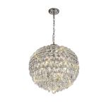 Coniston 54cm Pendant, 9 Light E14, Polished Chrome/Crystal Item Weight: 20kg