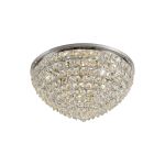 Coniston 80cm Flush Ceiling, 12 Light E14, Polished Chrome/Crystal Item Weight: 24.3kg