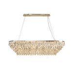 Coniston Linear Pendant, 14 Light E14, French Gold/Crystal Item Weight: 26.3kg