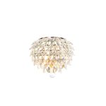 Coniston Wall Lamp, 2 Light E14, French Gold/Crystal