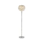 Coniston Floor Lamp, 3 Light E14, Polished Chrome/Crystal