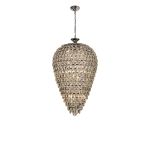 Coniston 60cm Acorn Pendant, 16 Light E14, Polished Chrome/Crystal, Item Weight: 40.60kg