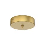 Elsa 1 Hole 10cm Round Canopy Kit, Gold