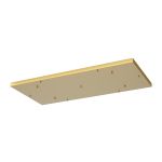 Elsa 7 Hole 940 x 460mm Rectangular Canopy Kit, Gold