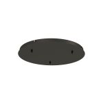 Elsa 52cm 3 Hole 500mm Round Canopy Kit, Black