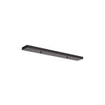 Hayes 3 Hole 700 x 100mm Linear Ceiling Plate Satin Black