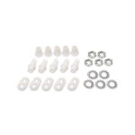 Hayes 1.4cm 5pcs Compression Cord Grip Pack White