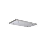 Hayes No Hole 550mm x 320mm Linear Rectangle Ceiling Plate Polished Chrome