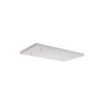 Hayes No Hole 550mm x 320mm Linear Rectangle Ceiling Plate White