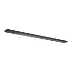 Hayes 7 Hole 1400mm x 100mm Linear Ceiling Plate Satin Black