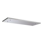 Hayes No Hole 1100mm x 400mm Linear Rectangle Ceiling Plate Polished Chrome