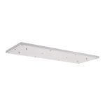 Hayes 12 Hole 1100mm x 400mm Linear Rectangle Ceiling Plate White