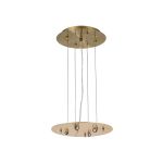 Lowan 29cm, 3m Antique Brass/Painted Brass, Suspension Plate c/w Power Cable To Lower Flush Fittings, Max Load 40kg (ONLY TESTED FOR OUR PRODUCTS)