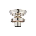 Mia 12cm Ceiling Light (FRAME ONLY), 1 x E27, Polished Nickel