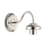 Mia Wall Light (FRAME ONLY), 1 x E27, Polished Nickel