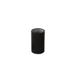 Serena Round Cylinder, 120 x 200mm Faux Silk Fabric Shade, Black
