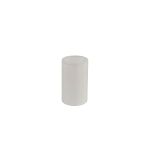 Serena Round Cylinder, 120 x 200mm Faux Silk Fabric Shade, White