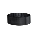 Serena Round Cylinder, 450 x 150mm Organza Shade, Black