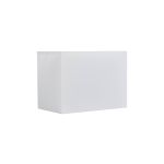 Serena Rectangular, 200 x 120 x 150mm Faux Silk Fabric Shade, White