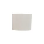 Serena Oval, 180 x 110 x 150mm Faux Silk Fabric Shade, Ivory Pearl/White Laminate