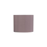 Serena Oval, 180 x 110 x 150mm Faux Silk Fabric Shade, Taupe/Halo Gold