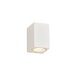 Tomar Rectangle Wall Lamp, 1 x GU10, IP54,Sand White