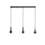 Urasawa Linear 3 Light Pendant, (FRAME ONLY), 3 x E27, Matt Black