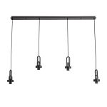 Urasawa Linear 4 Light Pendant, (FRAME ONLY), 4 x E27, Matt Black