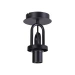 Urasawa 12cm Flush Ceiling Light, (FRAME ONLY), 1 x E27, Matt Black