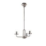 Urasawa 44.5cm Telescopic Pendant/Semi Flush Light, (FRAME ONLY), 3 x E27, Polished Nickel