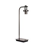 Urasawa Table Lamp, Without Shade, 1 x E27, Black Chrome