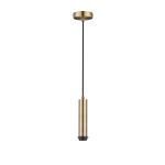 Wick 18cm Body 1.5m 1 Light Pendant, 1 x E27, Antique Brass