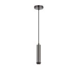 Wick 18cm Body 1.5m 1 Light Pendant, 1 x E27, Black Chrome