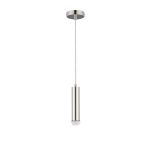 Wick 18cm Body 1.5m 1 Light Pendant, 1 x E27, Polished Nickel