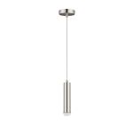 Wick 18cm Body 1.5m 1 Light Pendant, 1 x E27, Satin Nickel