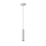 Wick 18cm Body 1.5m 1 Light Pendant, 1 x E27, Satin White