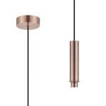 Wick 10cm 1.7m 1 Light Pendant, 1 x G9, Antique Copper