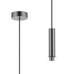 Wick 10cm 1.7m 1 Light Pendant, 1 x G9, Black Chrome