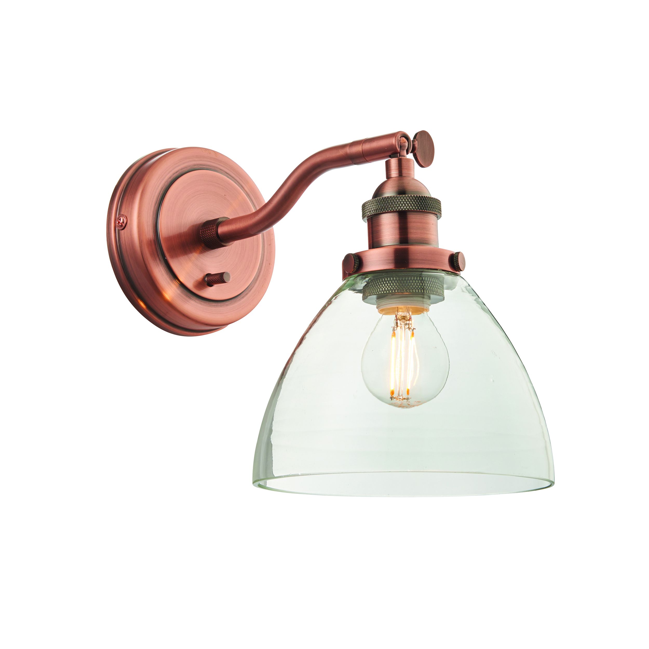 copper wall light with switch